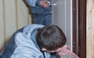 Instructions for self-installation of a metal entrance door